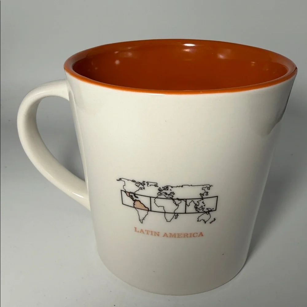 Starbucks House Blend Latin America Coffee Mug with World Map Design